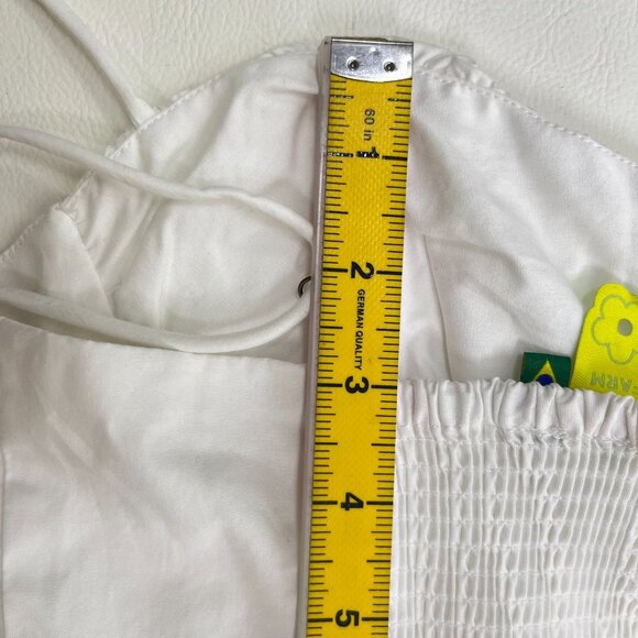 NWOT Farm Rio White Bubble Midi Dress Size S 100% Cotton - Picture 9 of 11